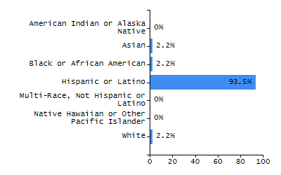 Bar chart showing selected student populations. Students with Disabilities: 21.2%, Low Income: 27%, First Language Not English: 3.6%, English Learners: 0.7%, High Needs: 39.3%.